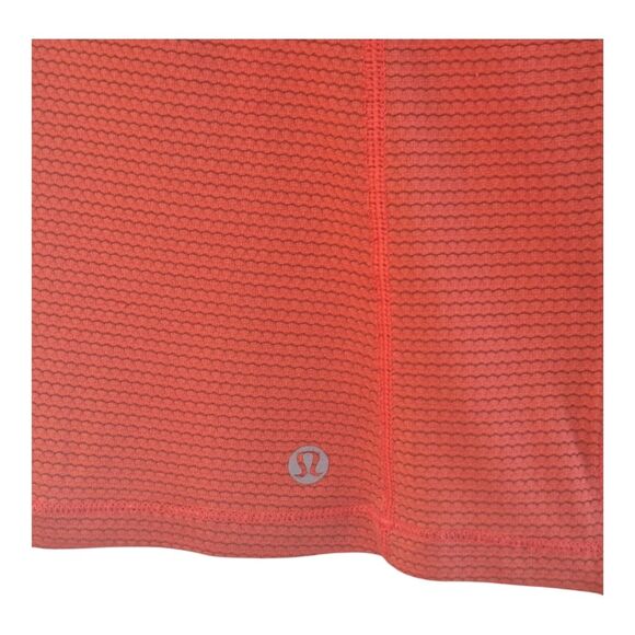 Lululemon Pedal To The Medal Singlet Tank Orange size 10 Heathered Alarming - Picture 9 of 12